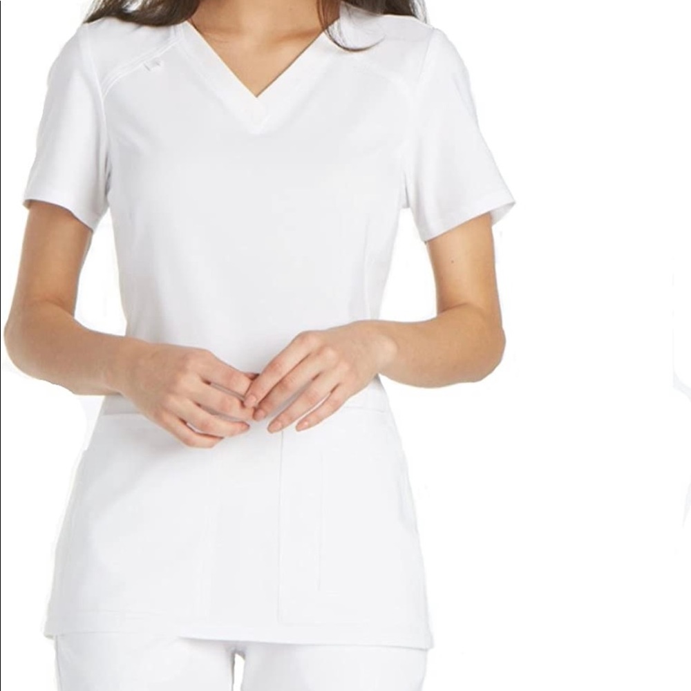 Cherokee iflex Women's V-Neck Knit Panel Scrub Top